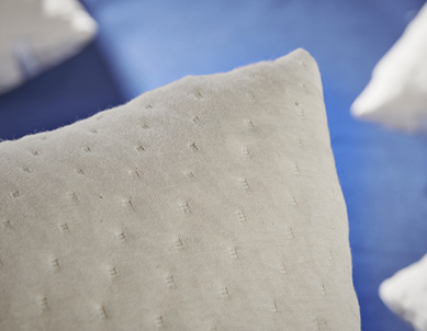A look at the cushion fabric