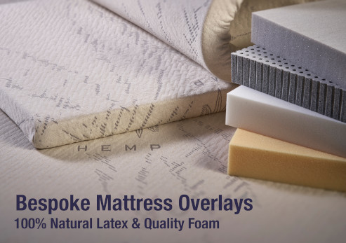 Made to measure mattress overlays