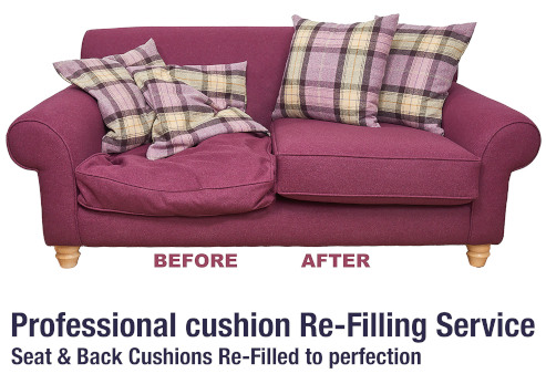 Professional cushion re-filling service