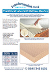 Traditional Latex Mattress Overlay