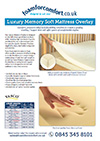 Memory Foam Mattress Overlay